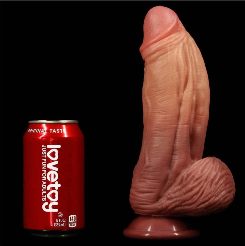 Ρεαλιστικό Dildo Lovetoy Dual-layered Nature Cock 24.5cm Καφέ