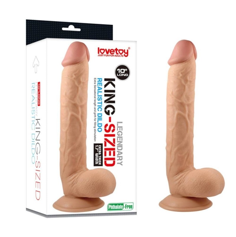 Realistic Dildo Lovetoy Legendary King-sized 25.5cm Nude