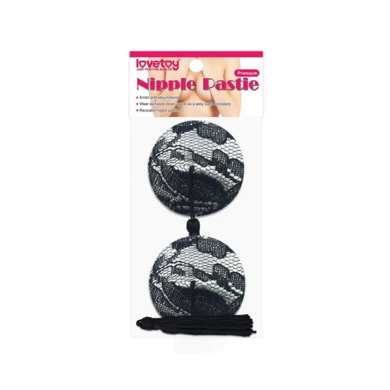 Lovetoy Round Nipple Pasties Lovetoy Black Nipple Covers