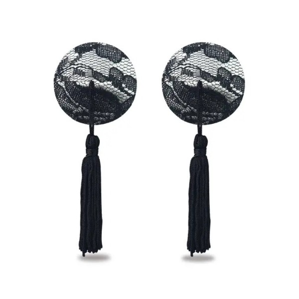 Round Nipple Pasties Lovetoy Black