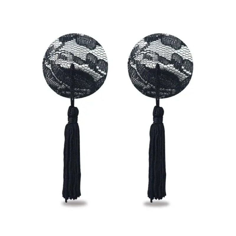 Round Nipple Pasties Lovetoy Black Lovetoy Round Nipple Pasties Lovetoy Black Nipple Covers