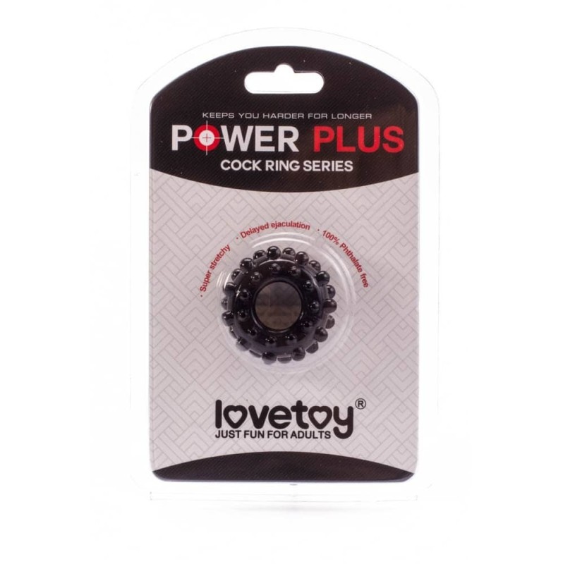 Δαχτυλίδι Πέους Lovetoy Power Plus 3 Μαύρο