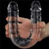 Διπλό Jelly Dildo Lovetoy Flawless Clear 30cm Διαφανές