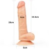 Γυναικείο Strap-On Σετ με Dildo Easy Lovetoy 20cm Μπεζ