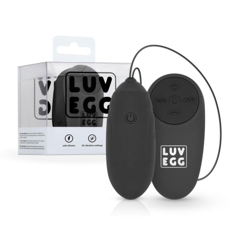Vibrating Egg LUV EGG Black Luv Egg Vibrating Egg LUV EGG Black Vibrating Eggs
