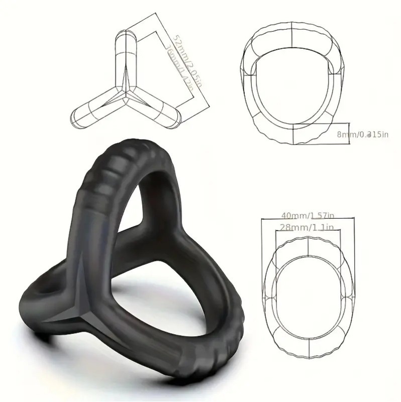 Cock And Ball Ring Love Market Black