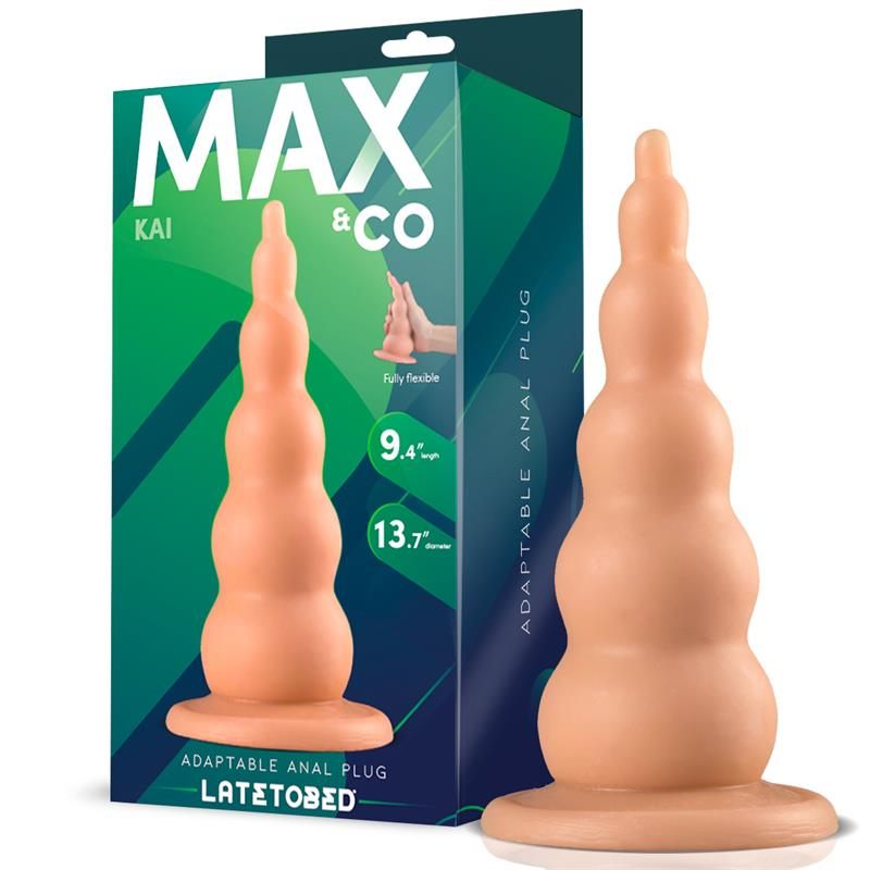 Max & Co Πρωκτική Σφήνα Max & Co Kai 18.4cm Μπεζ Σφήνες χωρίς δόνηση