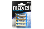Batteries Maxell Alkaline AAA 4pcs Batteries Maxell Alkaline AAA 4pcs