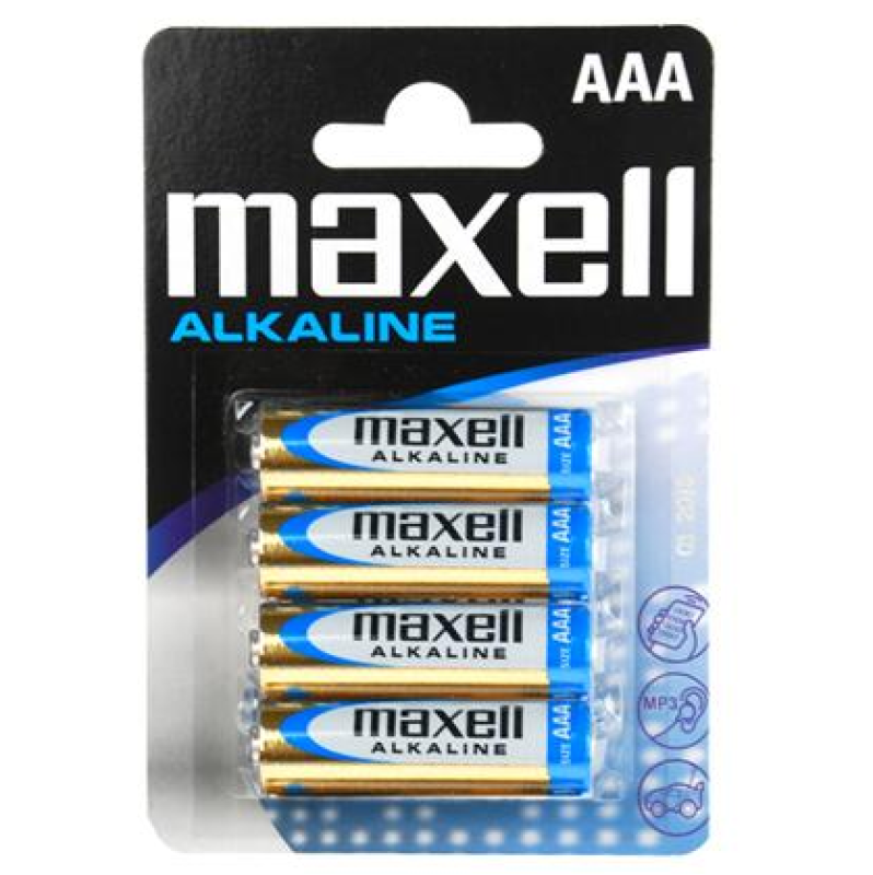 Batteries Maxell Alkaline AAA 4pcs