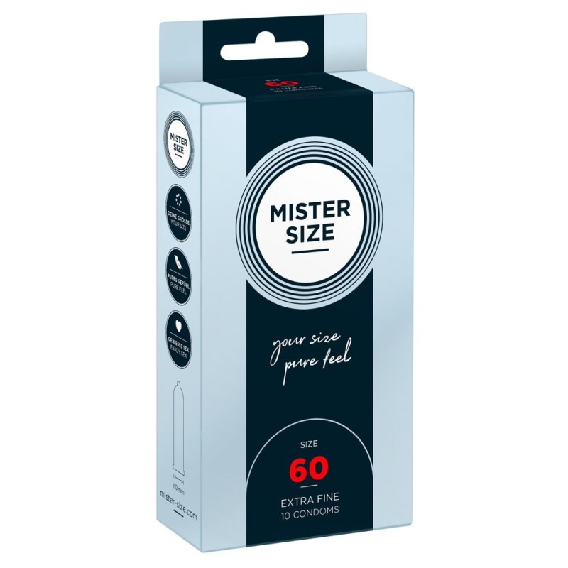 Mister Size Προφυλακτικά Mister Size 60 10τμχ Προφυλακτικά