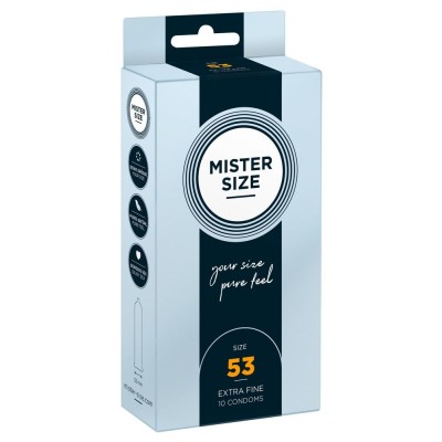 Condoms Mister Size 53 10pcs Condoms Mister Size 53 10pcs