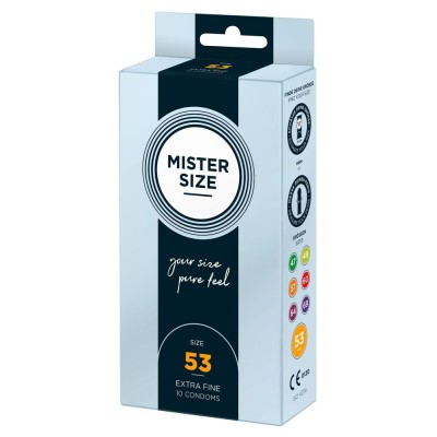 Condoms Mister Size 53 10pcs Condoms Mister Size 53 10pcs