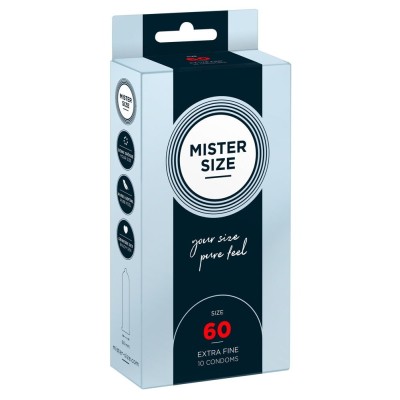 Condoms Mister Size 60 10pcs Condoms Mister Size 60 10pcs