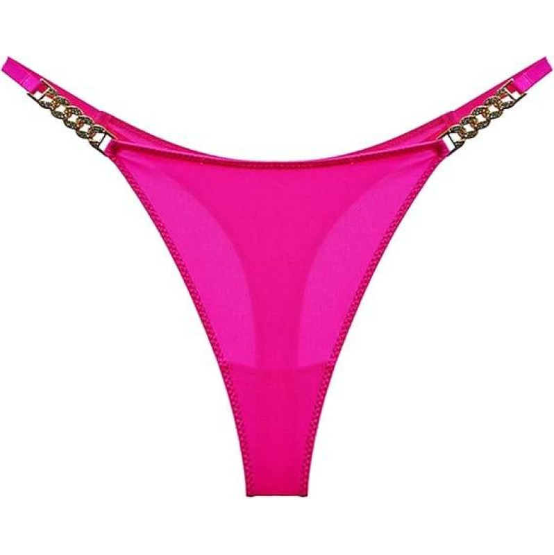 Thong with Strass Chain Modern Ocean Fuschia