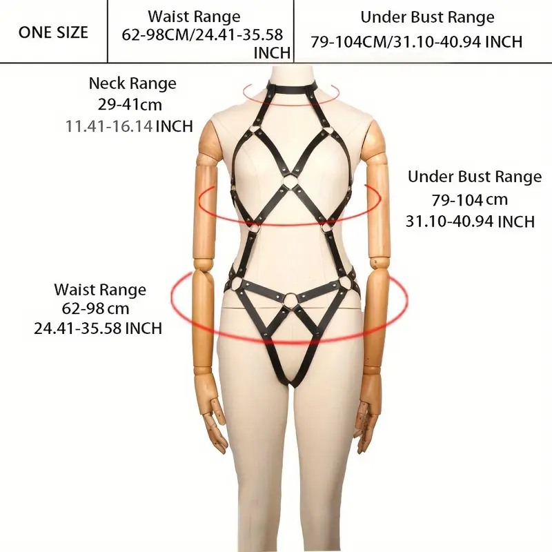 Love Market Κορμάκι Harness Love Market Μαύρο Harnesses