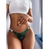 Lace Thong Love Secret Modern Ocean Green