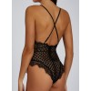 Embroidered Lace Body Modern Ocean Black