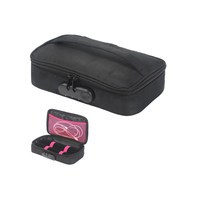 Lockable Sex Toy Storage Bag Black