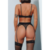 3 Piece Fishnet Set Modern Ocean Black