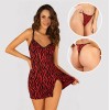 Babydoll & Thong Tiger Modern Ocean Red