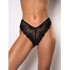 Brazilian Panties Lace Up Modern Ocean Black