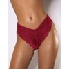 Brazilian Panties Lace Up Modern Ocean Bordeaux