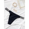 Thong Love Secret Modern Ocean Black