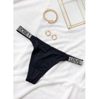 Thong Love Secret Modern Ocean Black Thong Love Secret Modern Ocean Black