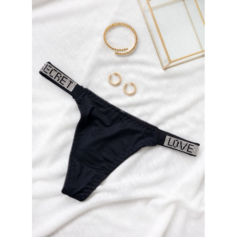 Thong Love Secret Modern Ocean Black