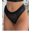 Leopard Lace Thong Modern Ocean Love Black