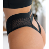 Leopard Lace Thong Modern Ocean Love Black