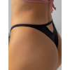 Thong with Sexy Back Opening Modern Ocean Black