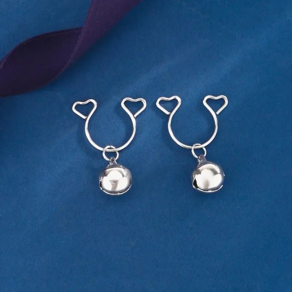 Bell Nipple Clips Silver