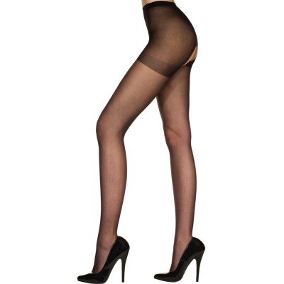 Crotchless Tights Musiclegs Black