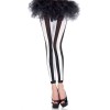 Vertical Striped Leggings Music Legs