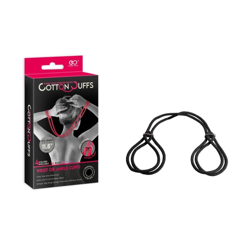 Cotton Rope Cuffs NMC Black