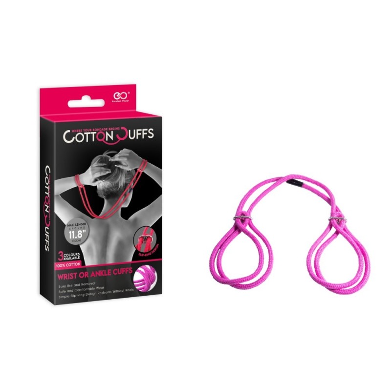 Cotton Rope Cuffs NMC Pink