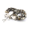 Metal Handcuff With Plush Ohmama Leopard