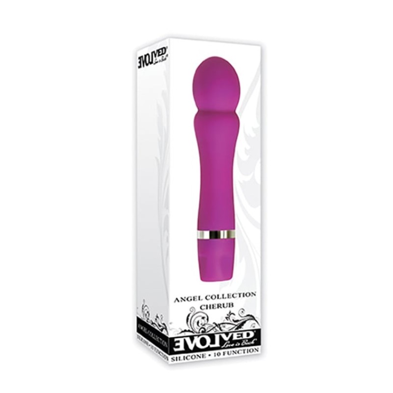 Evolved Wand Vibrator Evolved Cherub Purple Wand