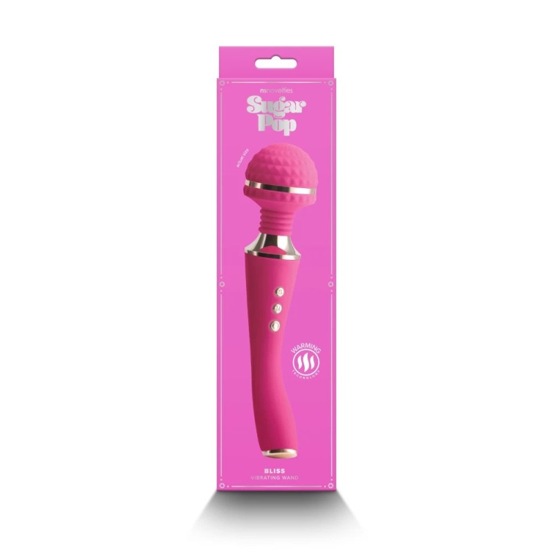 Heated Wand Vibrator Nsnovelties Sugar Pop Bliss Pink NS Novelties Heated Wand Vibrator Nsnovelties Sugar Pop Bliss Pink Wand