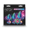 Butt Plug With Heart Jewel Trainer Kit Rear Assets Rainbow NS Novelties Butt Plug With Heart Jewel Trainer Kit Rear Assets Rainbow Beginners butt plugs