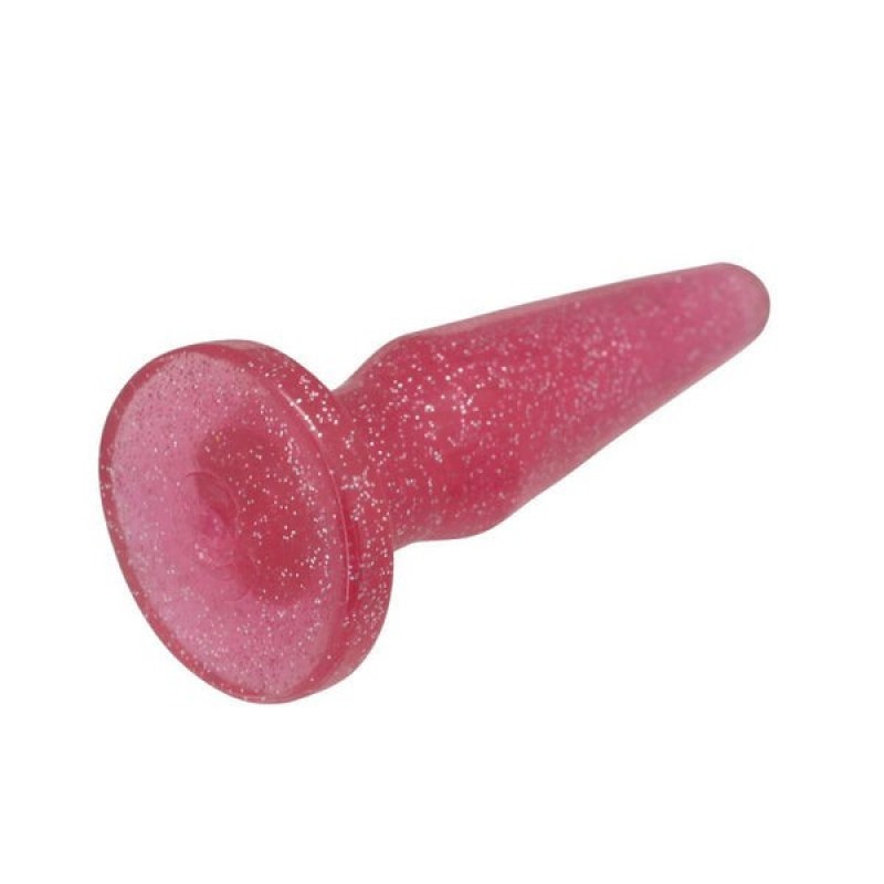 Toyz4lovers Πρωκτική Σφήνα Jelly Toyz4lovers Glitter 12.1cm Ροζ Σφήνες χωρίς δόνηση