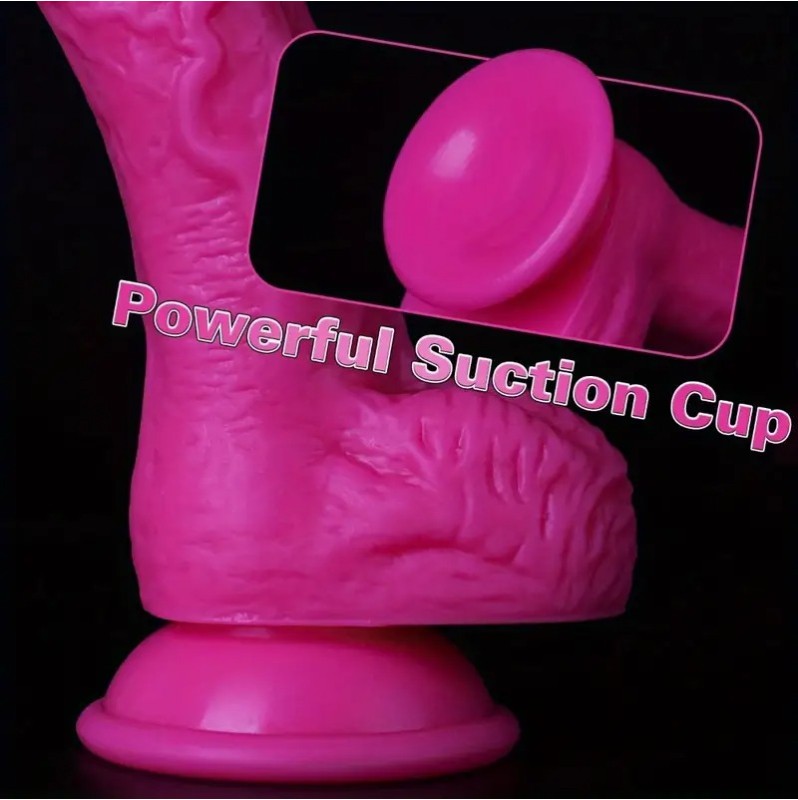 Ρεαλιστικό Dildo Love Market 18.5cm Ροζ