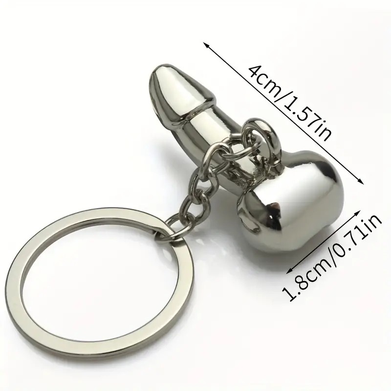 Love Market Funny Metallic Kechain Penis Fun