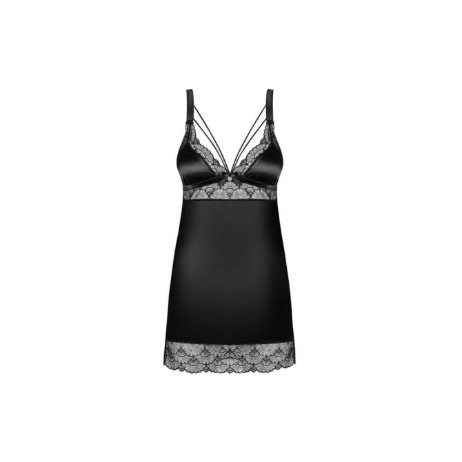 Obsessive Babydoll & Στρινγκ Obsessive Eloissa Μαύρο Babydolls