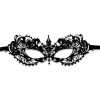 Love Market Μάσκα Ματιών Lacey Μαύρη Μάσκες