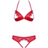 2 Piece Set Obsessive 870 Red Obsessive 2 Piece Set Obsessive 870 Red Underwear Set