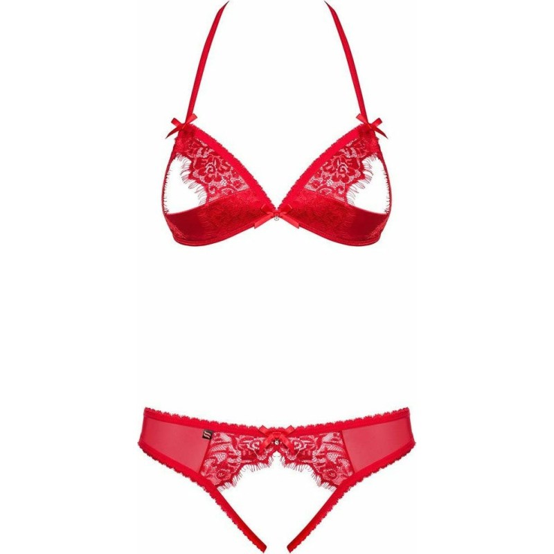 2 Piece Set Obsessive 870 Red Obsessive 2 Piece Set Obsessive 870 Red Underwear Set