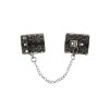 Obsessive Cuffs A747 Obsessive Silver Fabric handcuffs