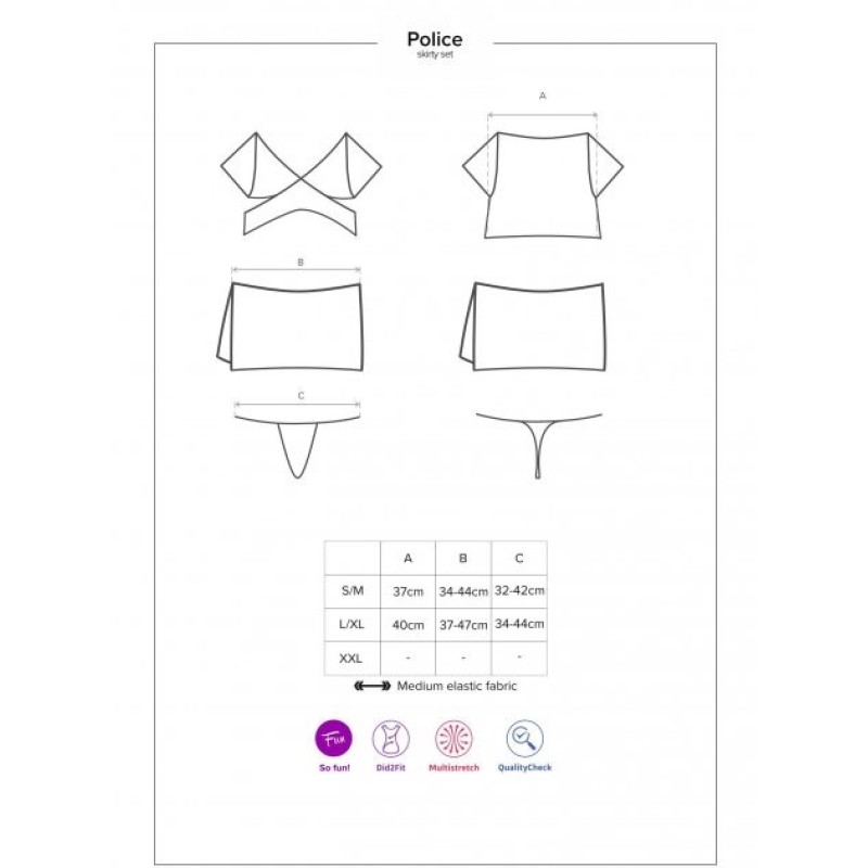 Obsessive Obsessive Police Uniform Costume Cosplay